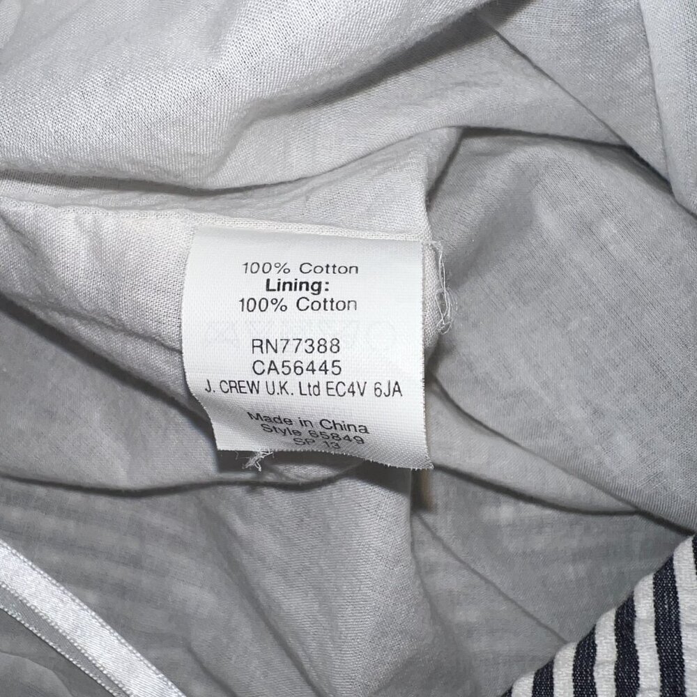 J.Crew Factory Cotton Striped Pencil Skirt Size 4 - Picture 5 of 5